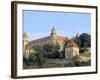 Gothic 15th Century Castle Dominates Bratislava at Dusk, Bratislava, Slovakia-Richard Nebesky-Framed Photographic Print