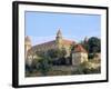 Gothic 15th Century Castle Dominates Bratislava at Dusk, Bratislava, Slovakia-Richard Nebesky-Framed Photographic Print