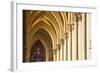Gothic Arches and Capitals Inside the Notre Dame De Reims Cathedral-Julian Elliott-Framed Photographic Print