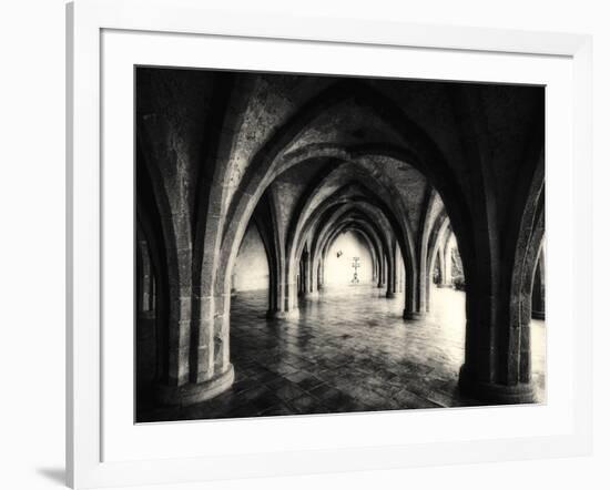 Gothic Arches of Villa Cimbrone-George Oze-Framed Photographic Print