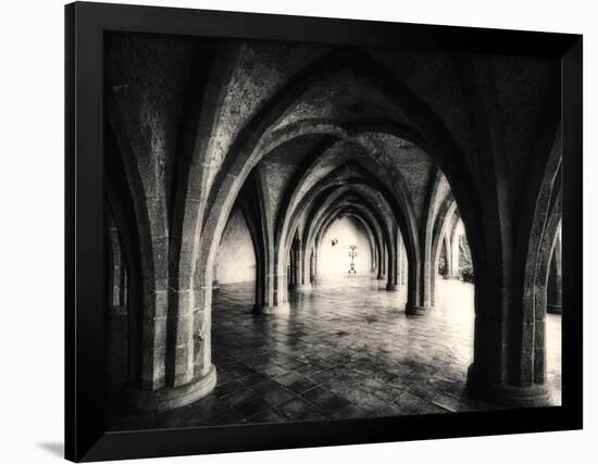 Gothic Arches of Villa Cimbrone-George Oze-Framed Photographic Print