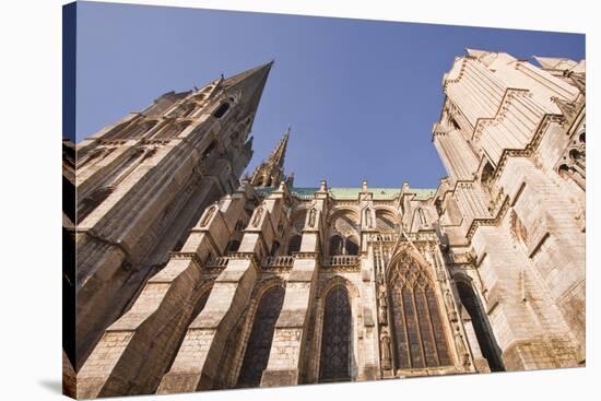 Gothic Architecture on Chartres Cathedral-Julian Elliott-Stretched Canvas