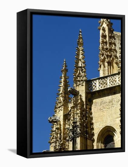 Gothic Art, Spain, Segovia, Cathedral, 16th Century, Exterior, Pinnacles-null-Framed Stretched Canvas