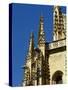 Gothic Art, Spain, Segovia, Cathedral, 16th Century, Exterior, Pinnacles-null-Stretched Canvas