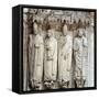 Gothic Art : St. Martin, St. Jerome, St. Gregory I and St. Avitu-null-Framed Stretched Canvas