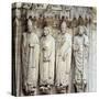 Gothic Art : St. Martin, St. Jerome, St. Gregory I and St. Avitu-null-Stretched Canvas