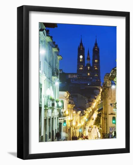 Gothic Basilica Del Voto Nacional, Old Town, UNESCO World Heritage Site, Quito, Ecuador-Christian Kober-Framed Photographic Print