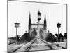 Gothic Bridge and Railway Railroad over the Rhine in Strasbourg Alsace East of France after 1870-null-Mounted Photo