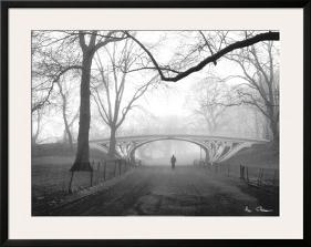 Gothic Bridge, Central Park, New York City-Henri Silberman-Framed Art Print