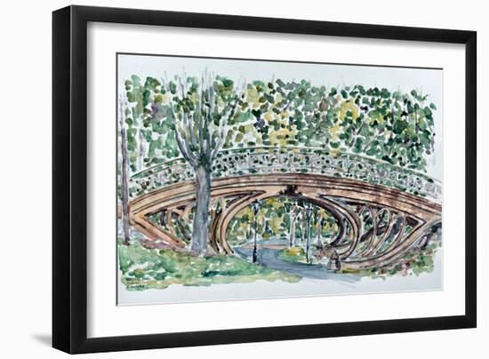 Gothic Bridge, Central Park-Anthony Butera-Framed Giclee Print
