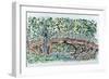 Gothic Bridge, Central Park-Anthony Butera-Framed Giclee Print