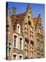 Gothic Buildings on Van Eyck Plaza, Bruges, West Flanders, Belgium, Europe-null-Stretched Canvas