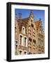 Gothic Buildings on Van Eyck Plaza, Bruges, West Flanders, Belgium, Europe-null-Framed Photographic Print