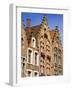 Gothic Buildings on Van Eyck Plaza, Bruges, West Flanders, Belgium, Europe-null-Framed Photographic Print