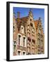 Gothic Buildings on Van Eyck Plaza, Bruges, West Flanders, Belgium, Europe-null-Framed Photographic Print