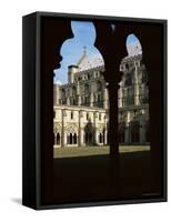 Gothic Cathedral Cloister, Dating from the 13th and 14th Centuries, Norwich Cathedral, Norfolk-Nedra Westwater-Framed Stretched Canvas