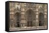 Gothic Cathedral of Saint Gatien in Tours, France-Skaya-Framed Stretched Canvas