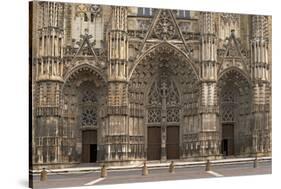 Gothic Cathedral of Saint Gatien in Tours, France-Skaya-Stretched Canvas