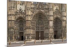 Gothic Cathedral of Saint Gatien in Tours, France-Skaya-Mounted Premium Photographic Print