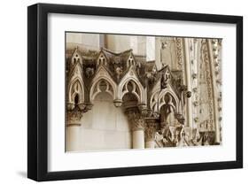 Gothic Cathedral Stone Detail-null-Framed Art Print