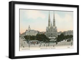 Gothic Cathedral, Vienna, Austria-null-Framed Art Print