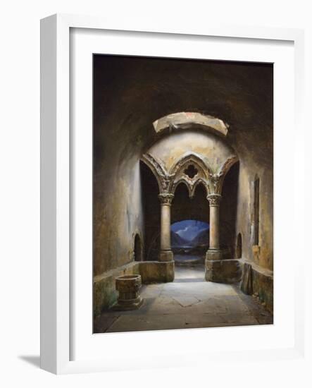 Gothic Chapel-Charles-marie Bouton-Framed Art Print