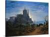Gothic Church on a Cliff by the Sea by Karl Friedrich Schinkel-null-Stretched Canvas
