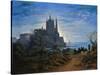 Gothic Church on a Cliff by the Sea by Karl Friedrich Schinkel-null-Stretched Canvas