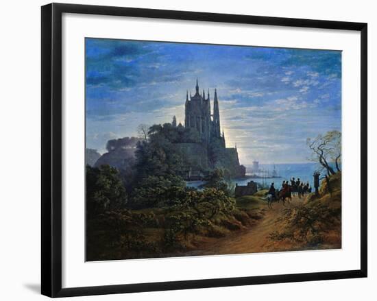 Gothic Church on a Cliff by the Sea by Karl Friedrich Schinkel-null-Framed Giclee Print