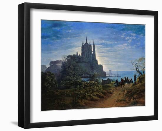 Gothic Church on a Cliff by the Sea by Karl Friedrich Schinkel-null-Framed Giclee Print