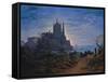 Gothic Church on a Rock by the Sea. 1815-Karl Friedrich Schinkel-Framed Stretched Canvas