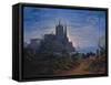 Gothic Church on a Rock by the Sea, 1815-Karl Friedrich Schinkel-Framed Stretched Canvas