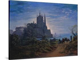 Gothic Church on a Rock by the Sea, 1815-Karl Friedrich Schinkel-Stretched Canvas