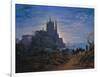 Gothic Church on a Rock by the Sea, 1815-Karl Friedrich Schinkel-Framed Giclee Print