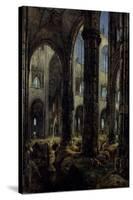 Gothic Church Ruins, 1826-Carl Blechen-Stretched Canvas