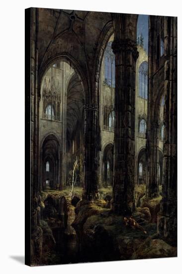 Gothic Church Ruins, 1826-Carl Blechen-Stretched Canvas