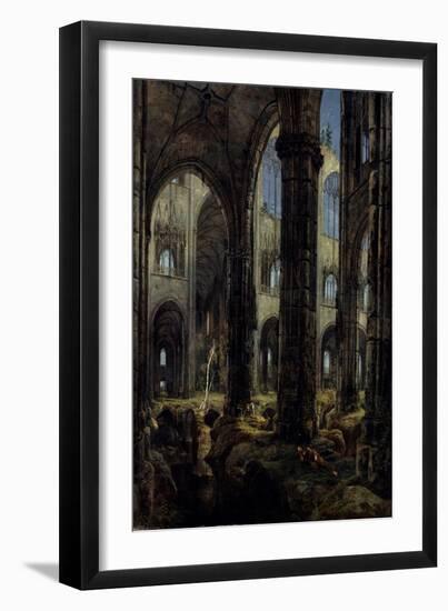 Gothic Church Ruins, 1826-Carl Blechen-Framed Giclee Print