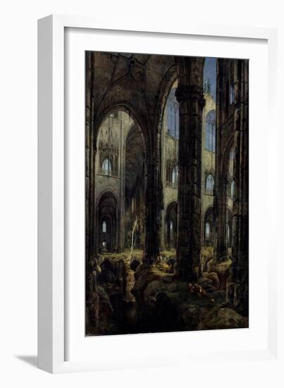 Gothic Church Ruins, 1826-Carl Blechen-Framed Giclee Print