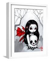 Gothic Fairy:  A Walk Through the Cemetery-Jasmine Becket-Griffith-Framed Art Print