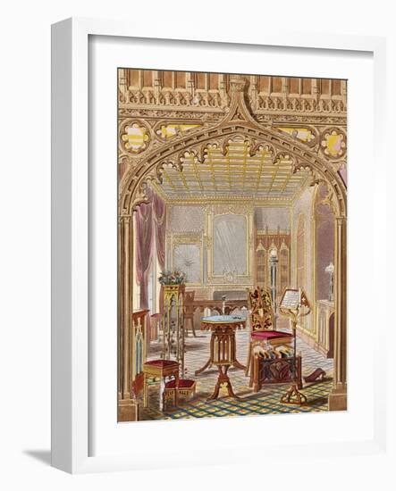 Gothic Furniture-Augustus Welby Northmore Pugin-Framed Giclee Print