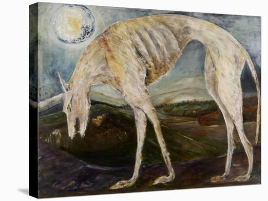 Gothic Hound-jocasta shakespeare-Stretched Canvas