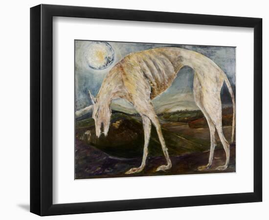 Gothic Hound-jocasta shakespeare-Framed Giclee Print