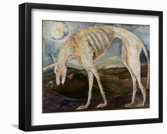 Gothic Hound-jocasta shakespeare-Framed Giclee Print