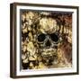 Gothic Image of a Human Skull-Valentina Photos-Framed Art Print