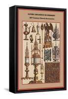 Gothic Influence in Germany XVI Century Church Accessories-Friedrich Hottenroth-Framed Stretched Canvas