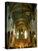 Gothic Interior of St. Pierre Church, Avignon, Provence, France-Lisa S. Engelbrecht-Stretched Canvas