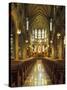 Gothic Interior of the Cathedral Basilica of the Assumption, Covington, Kentucky, USA-Adam Jones-Stretched Canvas