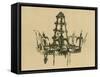 Gothic Metal Church Crown Candelabra-null-Framed Stretched Canvas