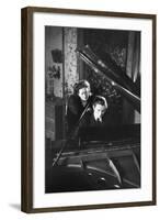 Gothic Piano Couple-null-Framed Photographic Print