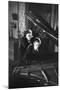 Gothic Piano Couple-null-Mounted Photographic Print